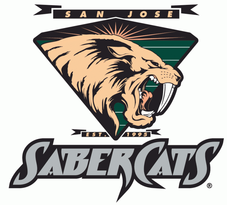 San Jose SaberCats 1995-Pres Primary Logo t shirt iron on transfers